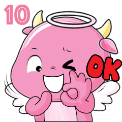 [LINEスタンプ] An Angel Calf's Story, the 10th Day