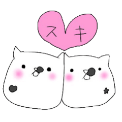 [LINEスタンプ] ぶち猫と仲間達