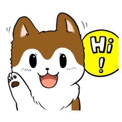 [LINEスタンプ] Mix dog-Hari