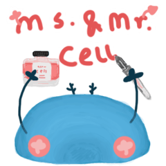 [LINEスタンプ] Ms. and Mr. cell II