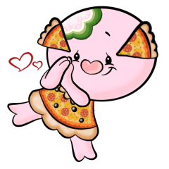 [LINEスタンプ] POPPORONI THE PIZZA LOVER