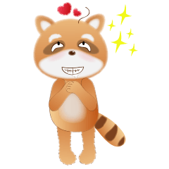 [LINEスタンプ] Cute funny raccoon