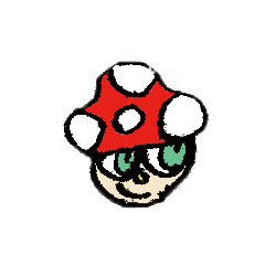 [LINEスタンプ] Mushroom boy of life.