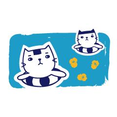 [LINEスタンプ] Twins cat's daily