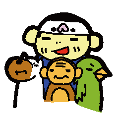 [LINEスタンプ] もも太郎さん