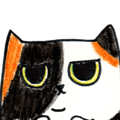 [LINEスタンプ] Cat: what do you mean？