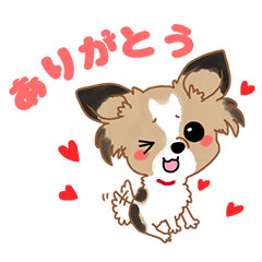 [LINEスタンプ] ハートなチワワ♡