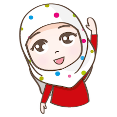 [LINEスタンプ] LAILA, Cute Muslim girl Version 2