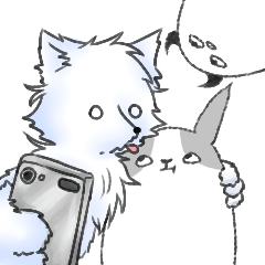 [LINEスタンプ] よぉ！うさぎのビビー！