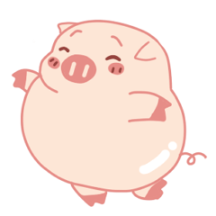 [LINEスタンプ] My Cute Lovely Pig, fourth story