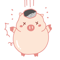 [LINEスタンプ] My Cute Lovely Pig, Animated 6