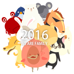 [LINEスタンプ] We Are Family 2016