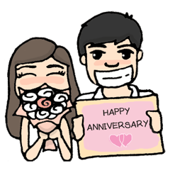 [LINEスタンプ] Happy Anniversary