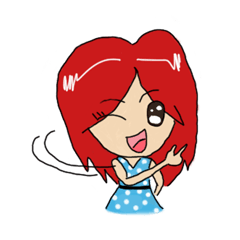 [LINEスタンプ] Porjai girl cute