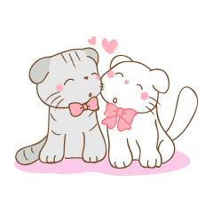 [LINEスタンプ] Folded Kitten