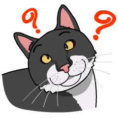 [LINEスタンプ] The Funny Black＆White Cats