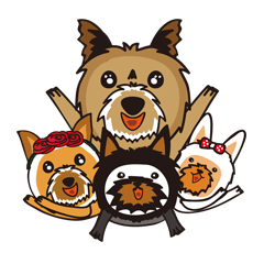 [LINEスタンプ] Yorkshire Family