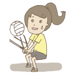 [LINEスタンプ] you are the volleyball in my eyesの画像（メイン）