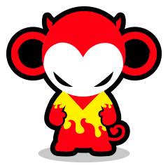 [LINEスタンプ] Devil monkey DMK