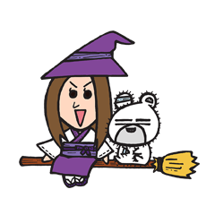 [LINEスタンプ] Bear and the Witch Vol.1の画像（メイン）