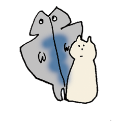 [LINEスタンプ] ヒモノとさぶねこ