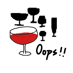 [LINEスタンプ] The Wineglass Rhapsody