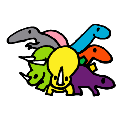 [LINEスタンプ] My Dinosaurs