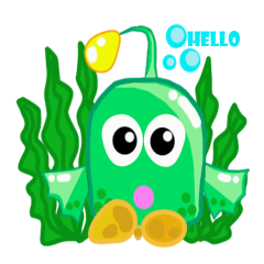 [LINEスタンプ] Mike The Amazing Anglerfish