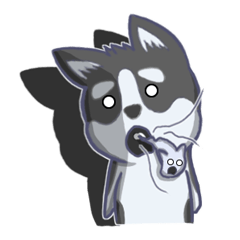 [LINEスタンプ] Husky thirty-three - dogs daily