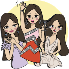 [LINEスタンプ] Rich and Pretty Chanee