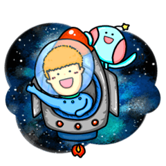 [LINEスタンプ] Wander the universe with U