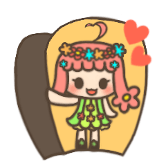 [LINEスタンプ] 花いっぱい