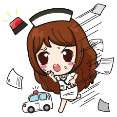 [LINEスタンプ] Hard Working Nurse+