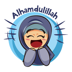 [LINEスタンプ] Cute fun hijab