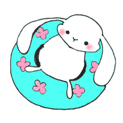 [LINEスタンプ] たれみみうさ子