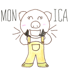 [LINEスタンプ] Monica(モニカ)