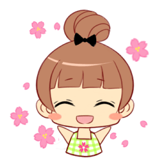 [LINEスタンプ] A Little Lovely Happy Wife, Vol 2の画像（メイン）