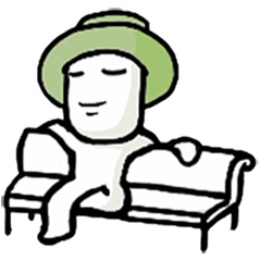 [LINEスタンプ] A man in many hats(English version)
