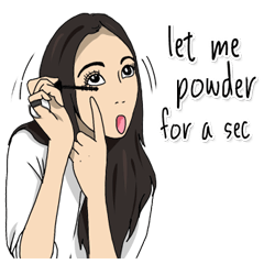 [LINEスタンプ] Hilariously fabulous ( Office girl )