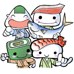 [LINEスタンプ] sushi boys