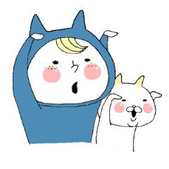 [LINEスタンプ] ごゆるりKIDS＋にゃんこ