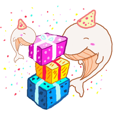 [LINEスタンプ] whale child