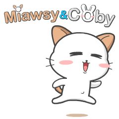 [LINEスタンプ] Miawsy ＆ Coby: Animated Sticker