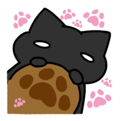[LINEスタンプ] Black cat's life