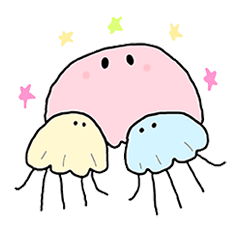 [LINEスタンプ] The Jellies - A jellyfish for every mood