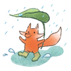 [LINEスタンプ] The little fox and his friends