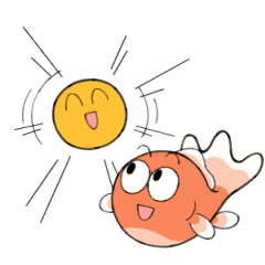 [LINEスタンプ] 元気いっぱい！動く金魚スタンプ