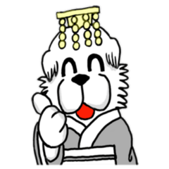 [LINEスタンプ] Lion's Head Dog-(Dog emperor)