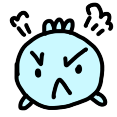 [LINEスタンプ] Angry Blueby (Thai Ver.)