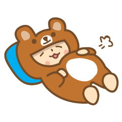 [LINEスタンプ] b.bear is happy